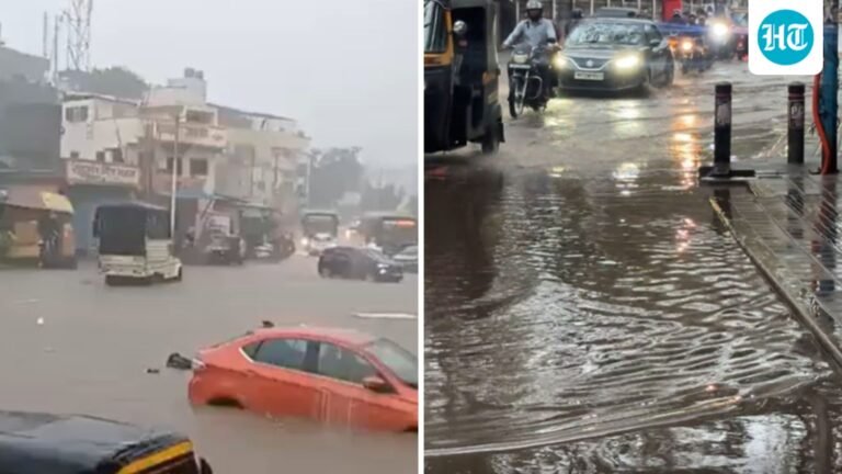 April rain batters Pune: Unseasonal downpour turns ‘roads into rivers’, leaves cars submerged