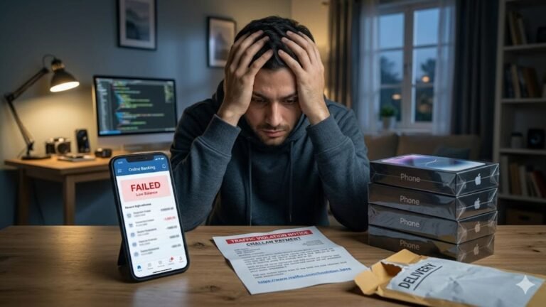 Techie loses 4.76 lakh after clicking fake traffic challan link; fraudsters buy 4 high-end phones