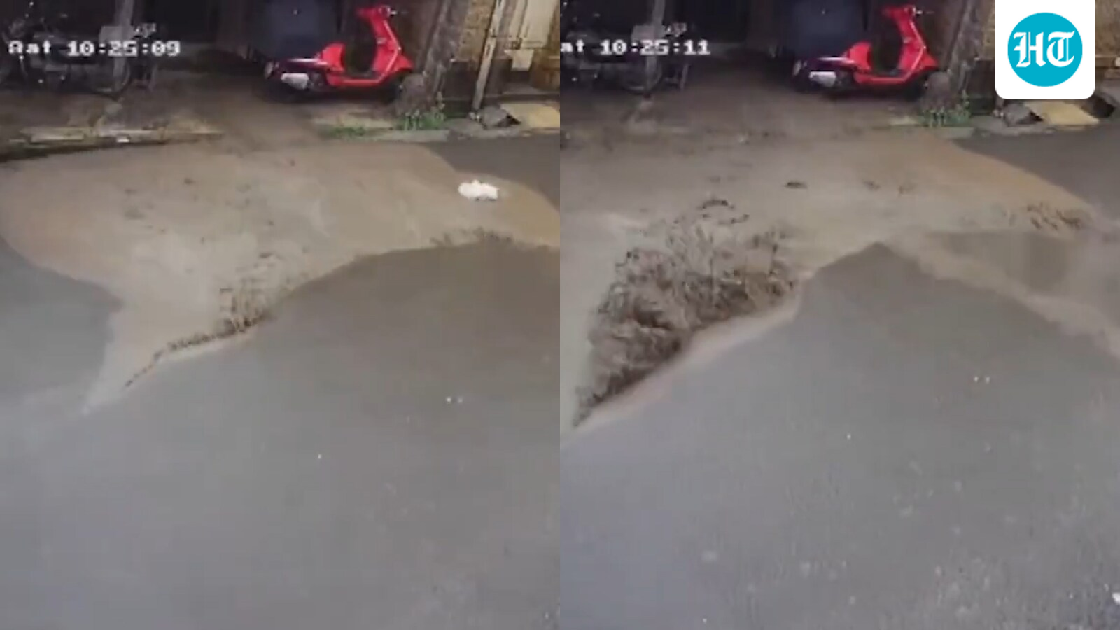 pipeline-testing-triggers-water-burst-on-new-road-in-pune-as-rain-lashes-city-|-watch