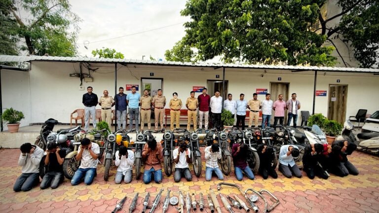 Pune cops crack down on modified silencer bikes, late-night rides; 16 booked
