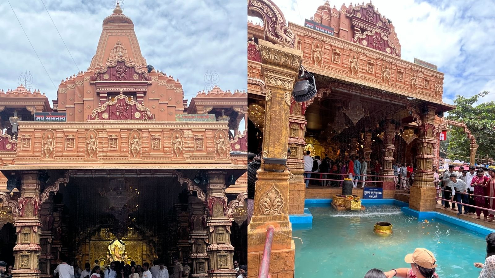 from-shikara-to-pillars,-ganesh-mandal-recreates-somnath-temple-in-pune